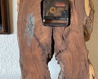 Turquoise and Driftwood Wall Hanging Clock	10.5x7	