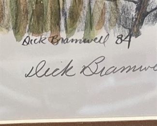 Dick Bramwell Lone Stagg 3/100 Signed	20x16	
