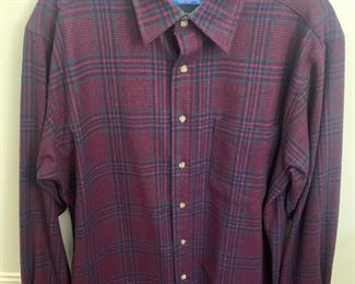 Vintage Pendleton Virgin Wool Button Up Shirt	M	
