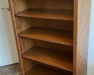 Large Wood BookShelf with 4 Open Shelves	48x30x14	HxWxD
