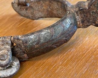 #1 Antique Cowboy Spur Single	8in Long	