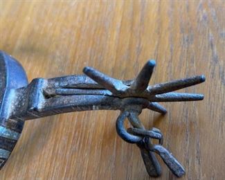 #4 Antique Cowboy Spur  Single	8in long	
