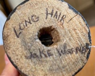 Kachina Doll Carved Wood Jake Warner Long Hair	10.5in H	
