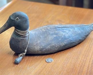 Antique Duck Decoy Canvas #1	7x6x15in	HxWxD
