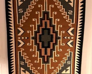 Navajo Teec Nos Pos Rug Lena Poyer Native American	51x39in	
