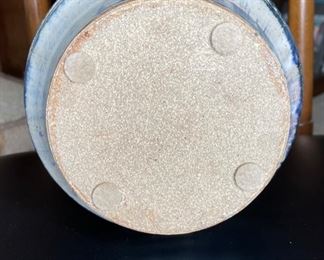 *Signed* Studio Stoneware Pottery drip glaze Vase	10.5in H x 8in diameter at widest	
