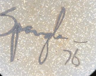 Glenn Spangler MCM Studio Pottery Vase	9in H x 4.75in Diameter at top	
