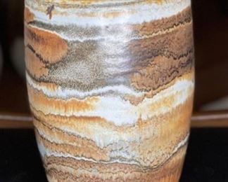 Glenn Spangler MCM Studio Pottery Vase	9in H x 4.75in Diameter at top	

