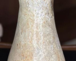 Karl Stoneware Pottery drip glaze Fluted Vase	10in H x 5i5in Diameter at top	
