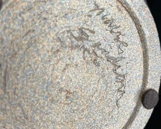 Artist Made Studio Pottery Glazed Vase	8.5in H x 5.25in diameter at widest	
