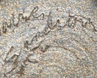 Artist Made Studio Pottery Glazed Vase	8.5in H x 5.25in diameter at widest	
