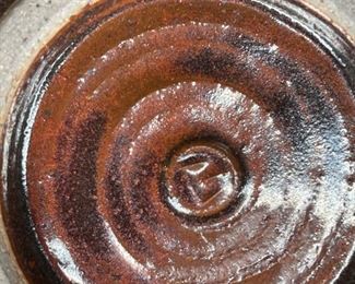 Gunther Stoneware Studio Pottery Glaze Dish Bowl	14.25in Diameter x 3.5in H	
