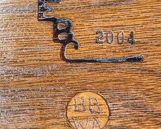 EBC Wood Walnut Artist Made Lidded Bowl	4in H x 6.5in Diameter	
