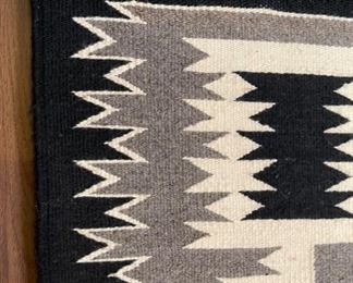 Vintage Navajo Storm Pattern Rug NAtive American	Rug: 50in x 41.5in	
