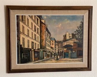 Maurice Utrillo Street Framed Embellished Print	23.5x30x1.5in	HxWxD
