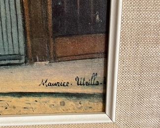 Maurice Utrillo Street Framed Embellished Print	23.5x30x1.5in	HxWxD
