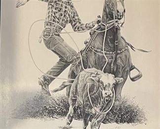*Signed* James L Branscum Phoenix Jaycee’s Rodeo of Rodeos 1983 Poster	32x24in	
