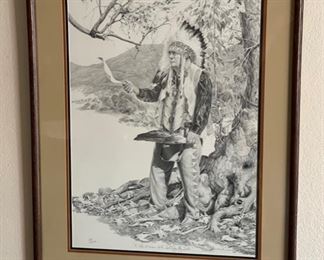 *Signed* Litho James Branscum To The Woman Who Sat By My Side Framed	31x25x2in	HxWxD
