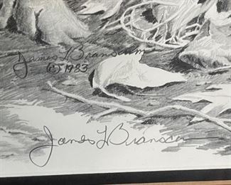 *Signed* Litho James Branscum To The Woman Who Sat By My Side Framed	31x25x2in	HxWxD
