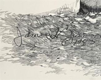 *Signed* Litho James Branscum Love Builds The Home Framed	31x25x2in	HxWxD
