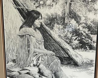 *Signed* Litho James Branscum Love Builds The Home Framed	31x25x2in	HxWxD
