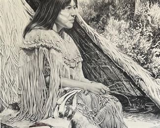 *Signed* Litho James Branscum Love Builds The Home Framed	31x25x2in	HxWxD
