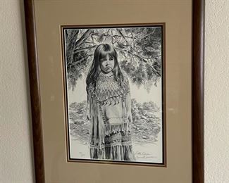*Signed* Litho James Branscum Little Dancer Framed	24x20x1in	HxWxD
