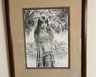 *Signed* Litho James Branscum Little Dancer Framed	24x20x1in	HxWxD
