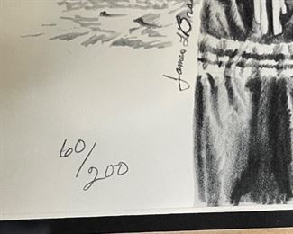 *Signed* Litho James Branscum Little Dancer Framed	24x20x1in	HxWxD
