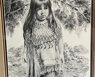 *Signed* Litho James Branscum Little Dancer Framed	24x20x1in	HxWxD
