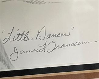 *Signed* Litho James Branscum Little Dancer Framed	24x20x1in	HxWxD
