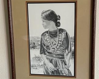 *Signed* Litho James Branscum Dream My Daughter Framed	25x19x1in	HxWxD

