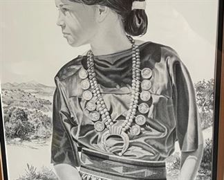 *Signed* Litho James Branscum Dream My Daughter Framed	25x19x1in	HxWxD
