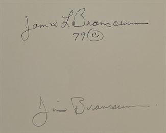 *Signed* Litho James Branscum Feeling Good Un-Framed	22.5x17.5in	
