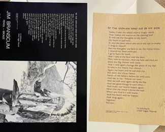 *Signed* Poster & Poem James Branscum Un-Framed	18x24in	
