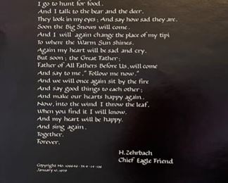 *Signed* Poster & Poem James Branscum Un-Framed	18x24in	
