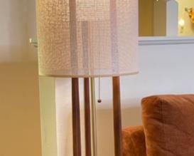 MCM Woolums/Modeline Adrian Pearsall Style Floor Lamp	60in H x 14in Diameter	
