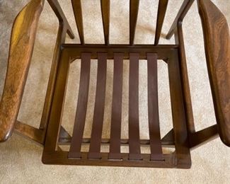 #1 Mid Century Modern Viko Baumritter Walnut Lounge Chair	30x29x31in	HxWxD
