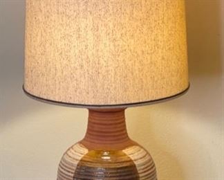 Casual of California Glazed Pottery/Ceramic Lamp 1976 Single	42in H x 17.25in Diameter	

