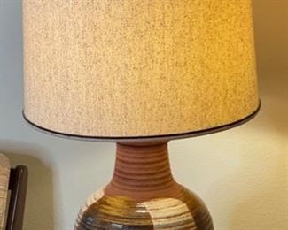 Casual of California Glazed Pottery/Ceramic Lamp 1976 Single	42in H x 17.25in Diameter	
