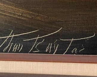 *Original* Oil Painting Tommy Montoya The Return From The Sun Tewa San Juan Ts'áy Tas	Frame: 29.5in x 35.5x2in	HxWxD
