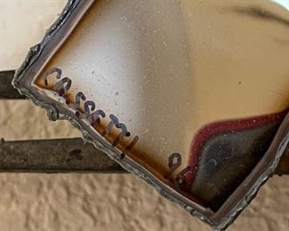 Brutalist Linda Cassetti Metal Art Nail & Chrome Wall Hanging	43x56x5in	HxWxD
