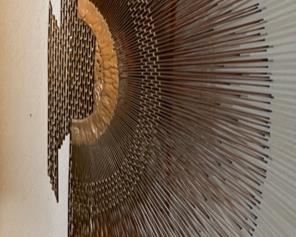 Brutalist MCM Linda Cassetti Metal Art Sunrise/Sunset	35x19x2in	HxWxD
