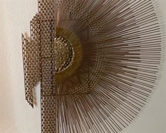 Brutalist MCM Linda Cassetti Metal Art Sunrise/Sunset	35x19x2in	HxWxD
