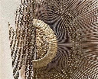 Brutalist MCM Linda Cassetti Metal Art Sunrise/Sunset	35x19x2in	HxWxD
