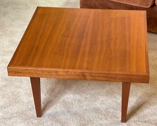 MCM Custom Walnut End/Side Table	16x28x28in	HxWxD
