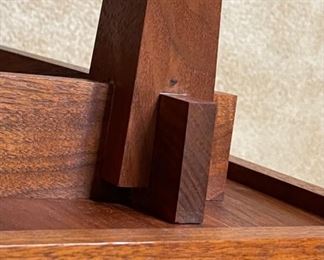 MCM Custom Walnut End/Side Table	16x28x28in	HxWxD
