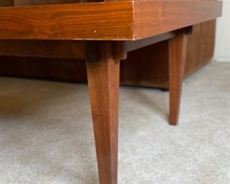 MCM Custom Walnut Coffee Table	16x28x64.5in	HxWxD
