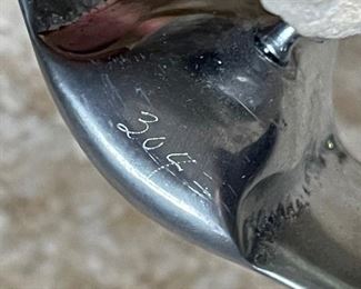 Hoselton Cast Aluminum Stingray Rock  Sculpture Art Signed	4x5x4.5in	
