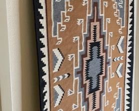 Navajo Teec Nos Pos Rug Lena Poyer Native American	51x39in	
